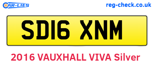 SD16XNM are the vehicle registration plates.