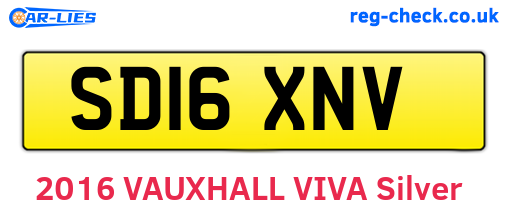 SD16XNV are the vehicle registration plates.
