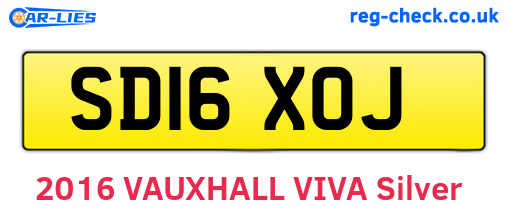 SD16XOJ are the vehicle registration plates.