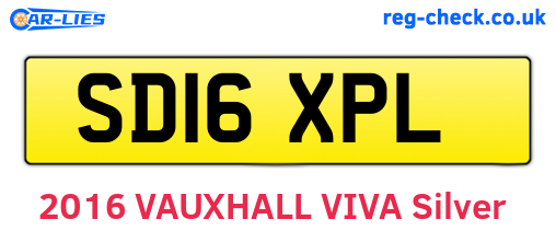 SD16XPL are the vehicle registration plates.