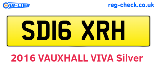 SD16XRH are the vehicle registration plates.