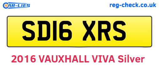 SD16XRS are the vehicle registration plates.