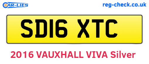 SD16XTC are the vehicle registration plates.