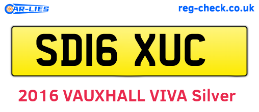 SD16XUC are the vehicle registration plates.