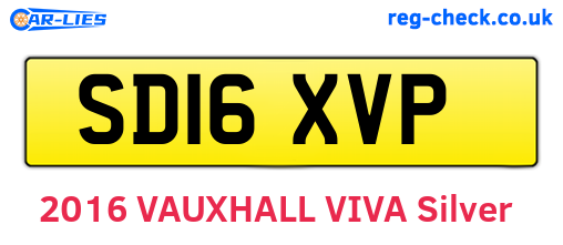 SD16XVP are the vehicle registration plates.
