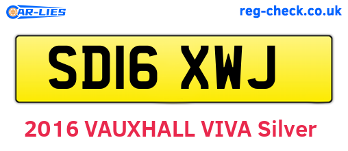 SD16XWJ are the vehicle registration plates.