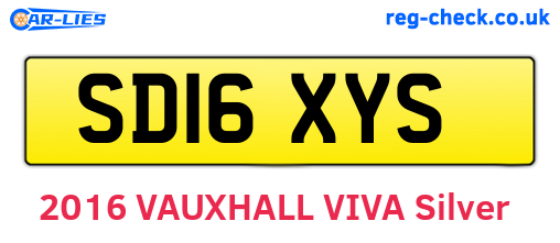SD16XYS are the vehicle registration plates.