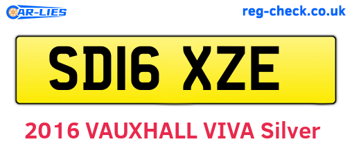 SD16XZE are the vehicle registration plates.