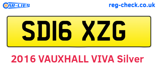 SD16XZG are the vehicle registration plates.