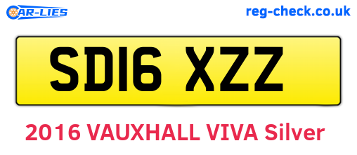 SD16XZZ are the vehicle registration plates.