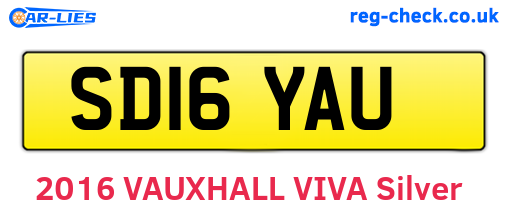 SD16YAU are the vehicle registration plates.