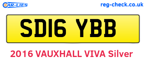 SD16YBB are the vehicle registration plates.