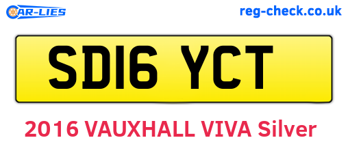 SD16YCT are the vehicle registration plates.
