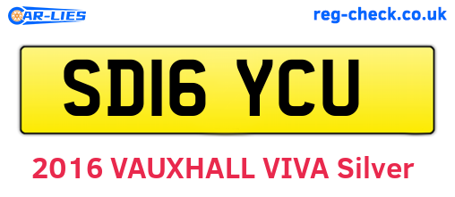 SD16YCU are the vehicle registration plates.