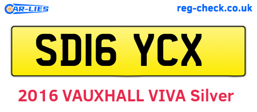 SD16YCX are the vehicle registration plates.