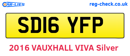 SD16YFP are the vehicle registration plates.