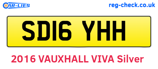 SD16YHH are the vehicle registration plates.