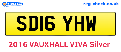 SD16YHW are the vehicle registration plates.