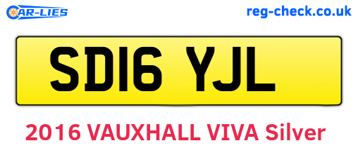 SD16YJL are the vehicle registration plates.