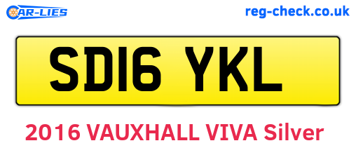 SD16YKL are the vehicle registration plates.