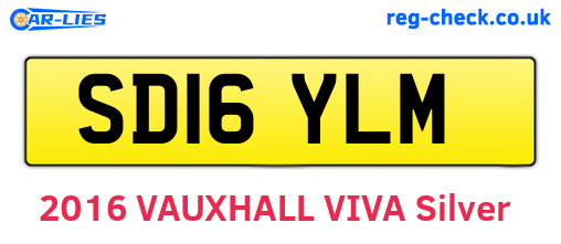 SD16YLM are the vehicle registration plates.