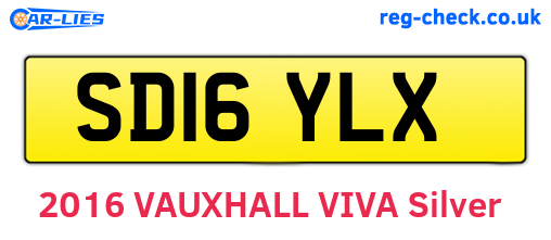 SD16YLX are the vehicle registration plates.