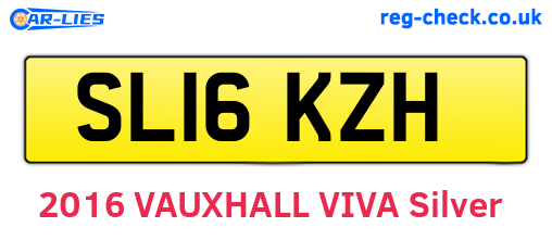 SL16KZH are the vehicle registration plates.