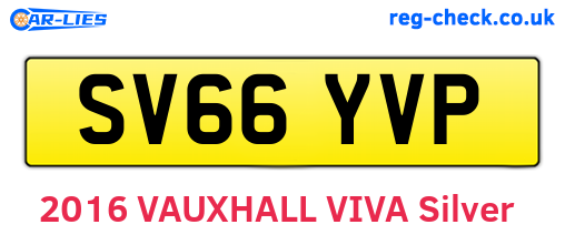 SV66YVP are the vehicle registration plates.