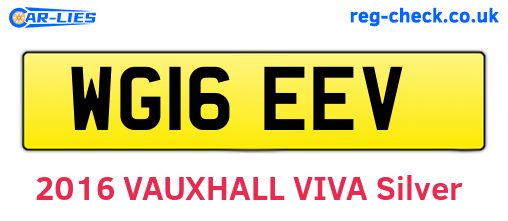 WG16EEV are the vehicle registration plates.