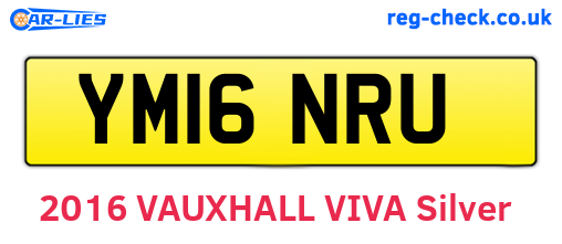 YM16NRU are the vehicle registration plates.