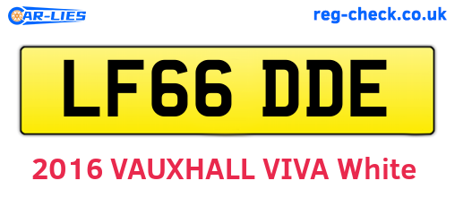 LF66DDE are the vehicle registration plates.