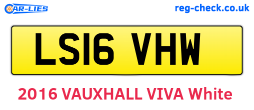 LS16VHW are the vehicle registration plates.