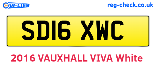 SD16XWC are the vehicle registration plates.