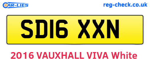 SD16XXN are the vehicle registration plates.