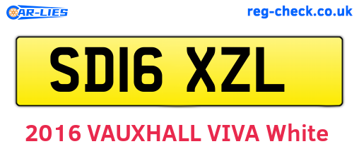SD16XZL are the vehicle registration plates.
