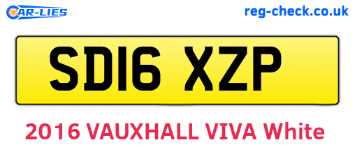 SD16XZP are the vehicle registration plates.