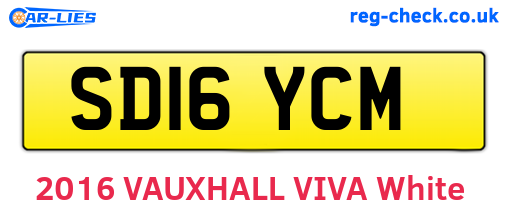 SD16YCM are the vehicle registration plates.