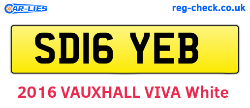 SD16YEB are the vehicle registration plates.