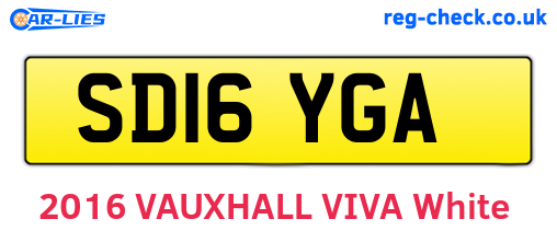 SD16YGA are the vehicle registration plates.