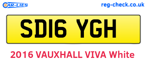 SD16YGH are the vehicle registration plates.