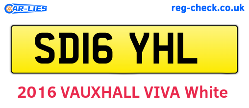 SD16YHL are the vehicle registration plates.