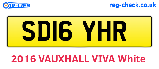SD16YHR are the vehicle registration plates.