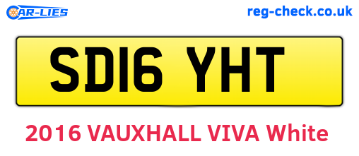 SD16YHT are the vehicle registration plates.