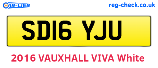 SD16YJU are the vehicle registration plates.