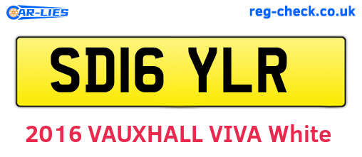 SD16YLR are the vehicle registration plates.