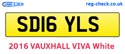SD16YLS are the vehicle registration plates.