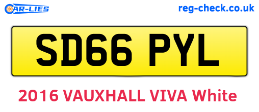 SD66PYL are the vehicle registration plates.