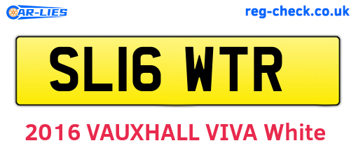 SL16WTR are the vehicle registration plates.