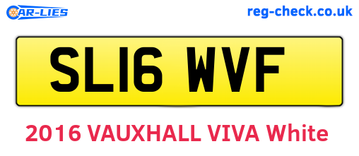 SL16WVF are the vehicle registration plates.