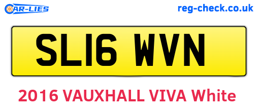 SL16WVN are the vehicle registration plates.